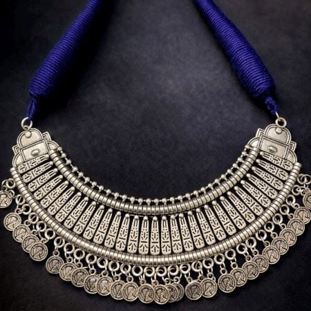 Handcrafted Vintage Tribal Oxidized Statement Necklace